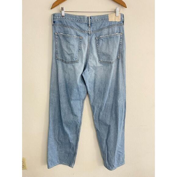 Grlfrnd 30 Jeans The Bella Low Rise Boyrfriend Patchwork Straight Baggy Fit - Picture 8 of 10